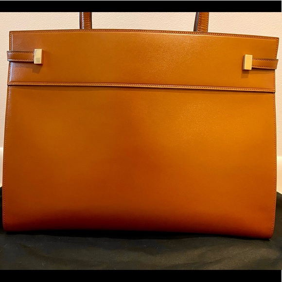 **SOLD** Saint Laurent Medium Manhattan Brick Leather Tote - Picture 5 of 12